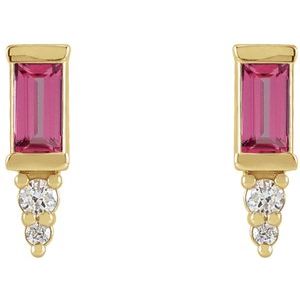 Accented Bar Earrings