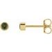 Round Micro Bezel-Set Stud Earrings