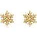 Petite Snowflake Earrings
