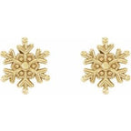 Petite Snowflake Earrings