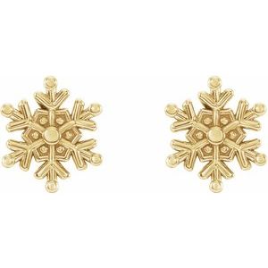 Petite Snowflake Earrings