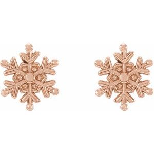 Petite Snowflake Earrings