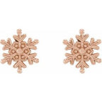 Petite Snowflake Earrings