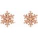 Petite Snowflake Earrings