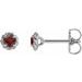 Round 4-Prong Claw Rope Stud Earrings