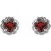 Round 4-Prong Claw Rope Stud Earrings
