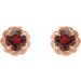 Round 4-Prong Claw Rope Stud Earrings