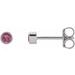 Round Micro Bezel-Set Stud Earrings