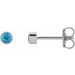 Round Micro Bezel-Set Stud Earrings