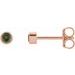 Round Micro Bezel-Set Stud Earrings