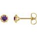 Round 4-Prong Claw Rope Stud Earrings