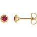 Round 4-Prong Claw Rope Stud Earrings