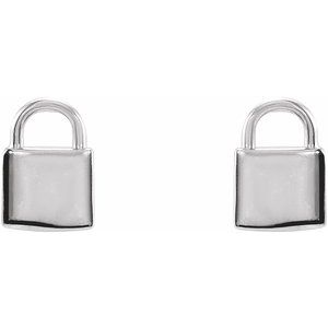 Petite Lock Earrings