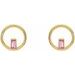 Baguette Circle Earrings