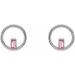 Baguette Circle Earrings