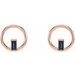 Baguette Circle Earrings