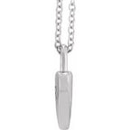 Engravable Heart Lock Necklace or Pendant