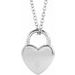 Engravable Heart Lock Necklace or Pendant