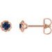 Round 4-Prong Claw Rope Stud Earrings