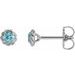 Round 4-Prong Claw Rope Stud Earrings