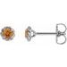 Round 4-Prong Claw Rope Stud Earrings