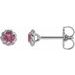 Round 4-Prong Claw Rope Stud Earrings
