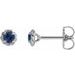 Round 4-Prong Claw Rope Stud Earrings
