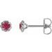 Round 4-Prong Claw Rope Stud Earrings