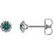 Round 4-Prong Claw Rope Stud Earrings