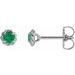 Round 4-Prong Claw Rope Stud Earrings