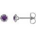 Round 4-Prong Claw Rope Stud Earrings