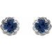 Round 4-Prong Claw Rope Stud Earrings