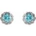 Round 4-Prong Claw Rope Stud Earrings