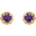 Round 4-Prong Claw Rope Stud Earrings
