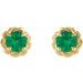 Round 4-Prong Claw Rope Stud Earrings