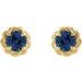 Round 4-Prong Claw Rope Stud Earrings