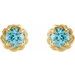 Round 4-Prong Claw Rope Stud Earrings