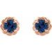 Round 4-Prong Claw Rope Stud Earrings