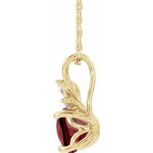 Accented Floral Necklace or Pendant