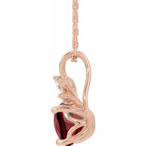 Accented Floral Necklace or Pendant