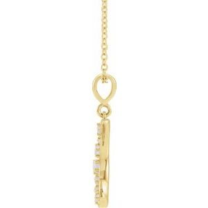 Cabochon Crescent Moon Necklace or Pendant