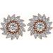Round 7-Prong Halo-Style Earrings