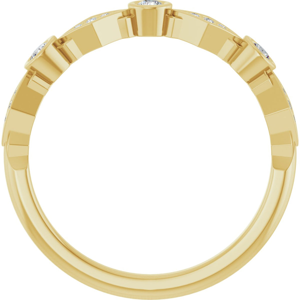 Three-Stone Anniversary Band