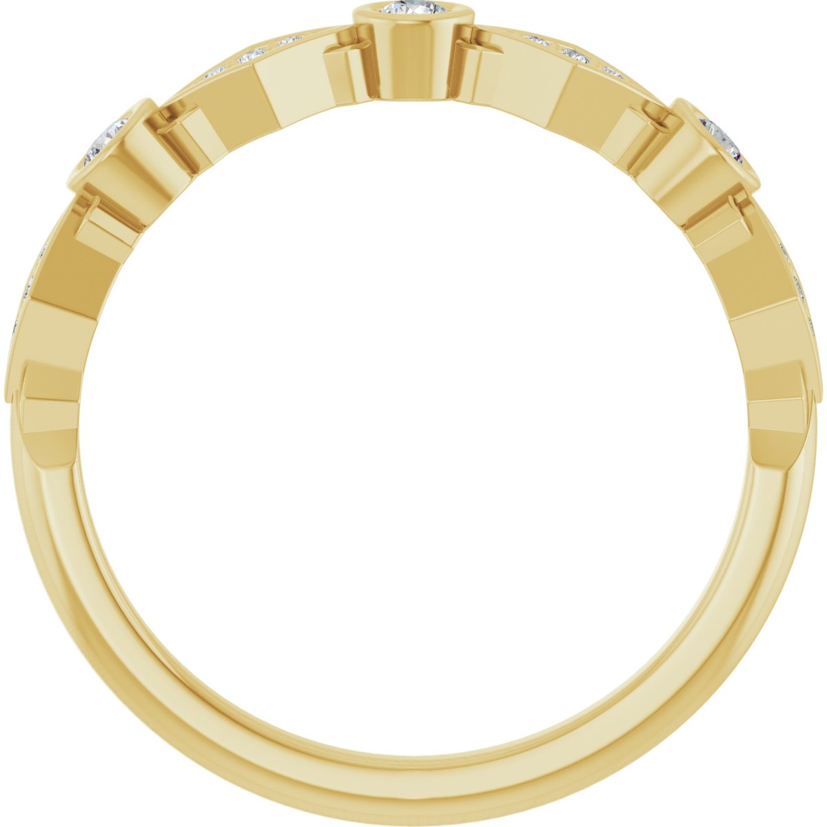 Three-Stone Anniversary Band