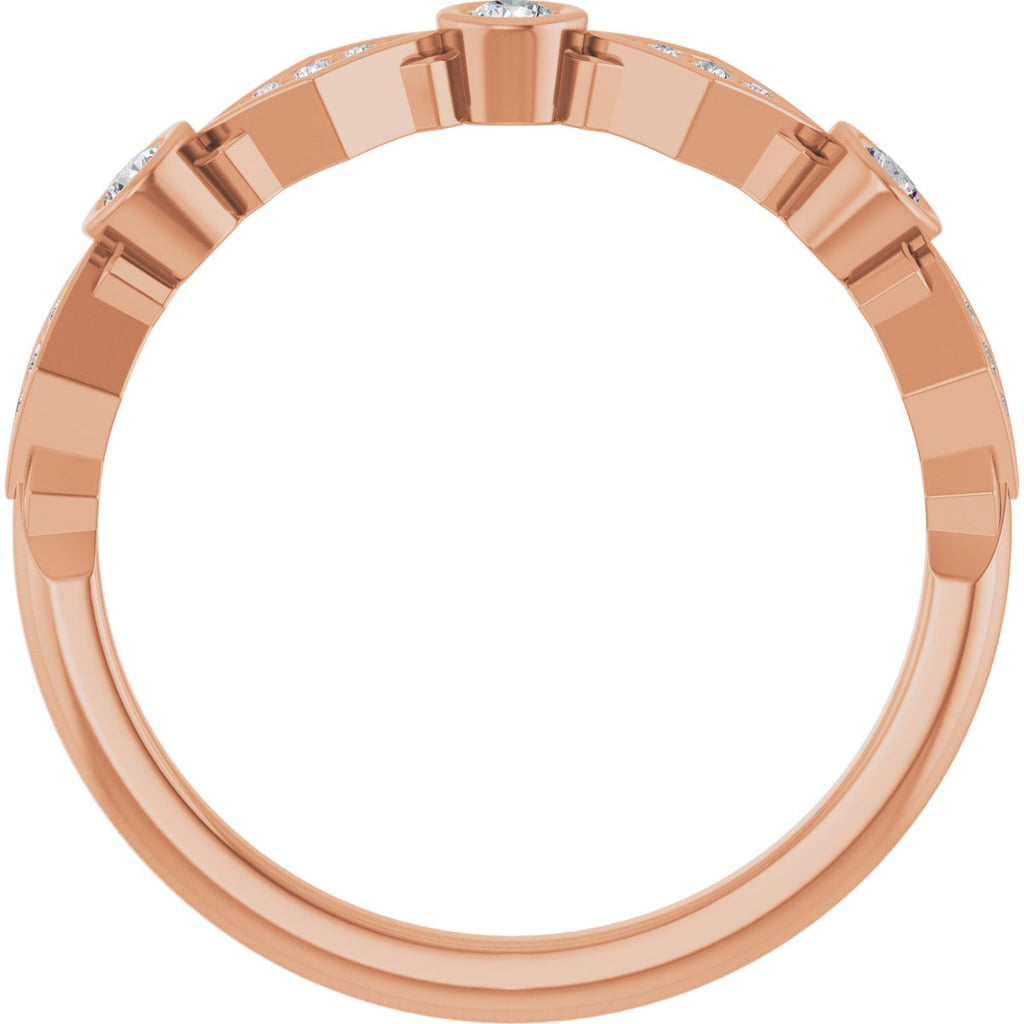 Three-Stone Anniversary Band