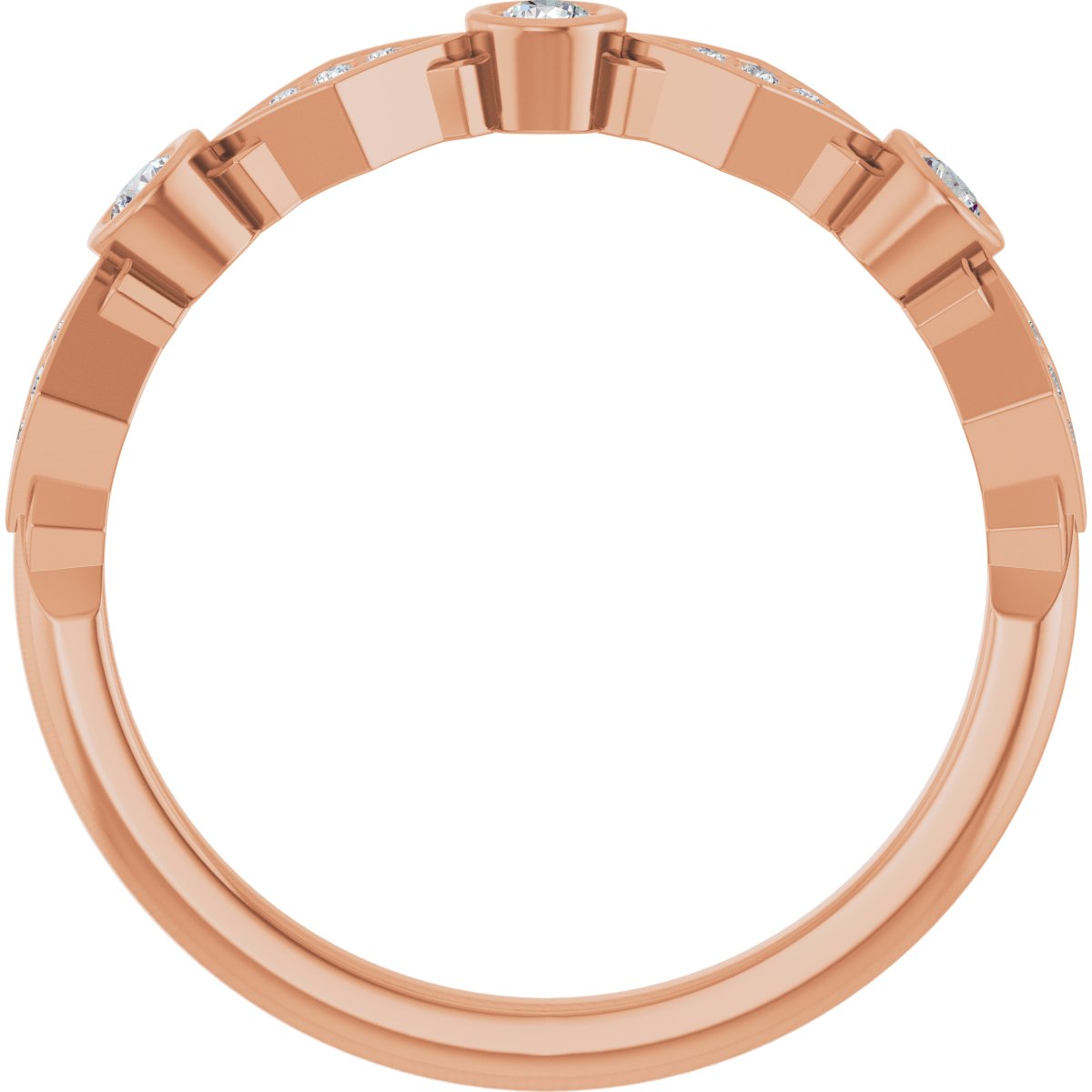 Three-Stone Anniversary Band