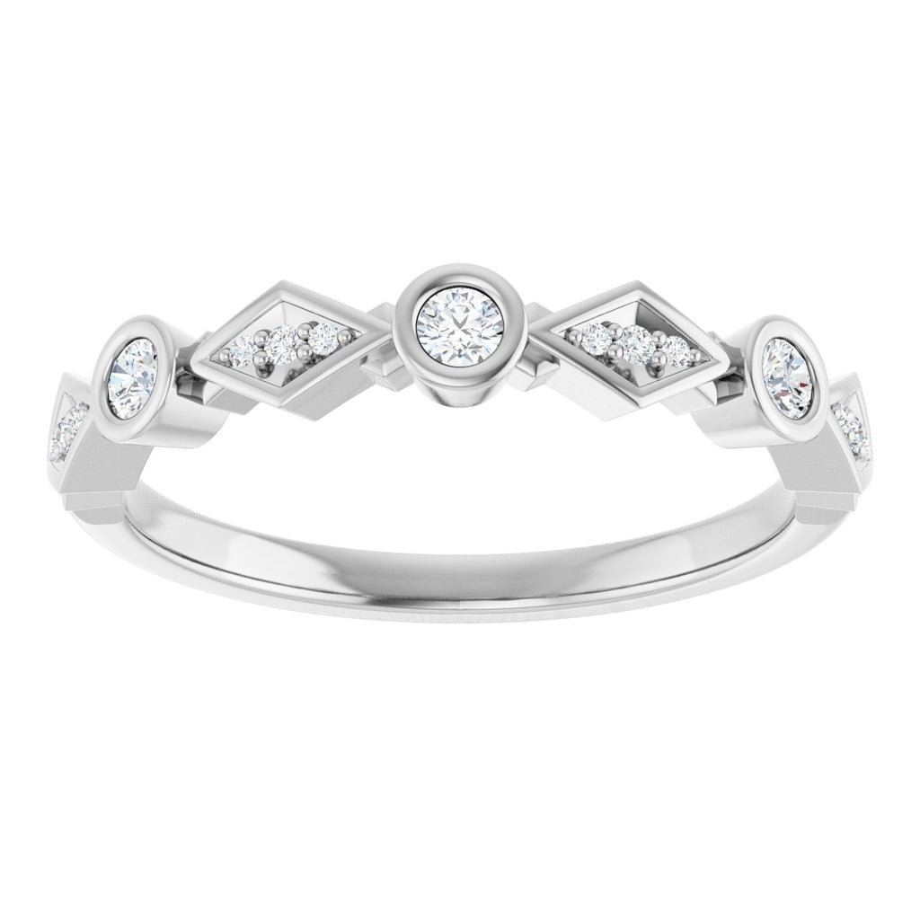 Three-Stone Anniversary Band