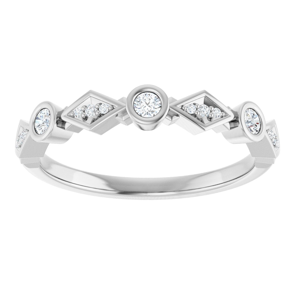 Three-Stone Anniversary Band