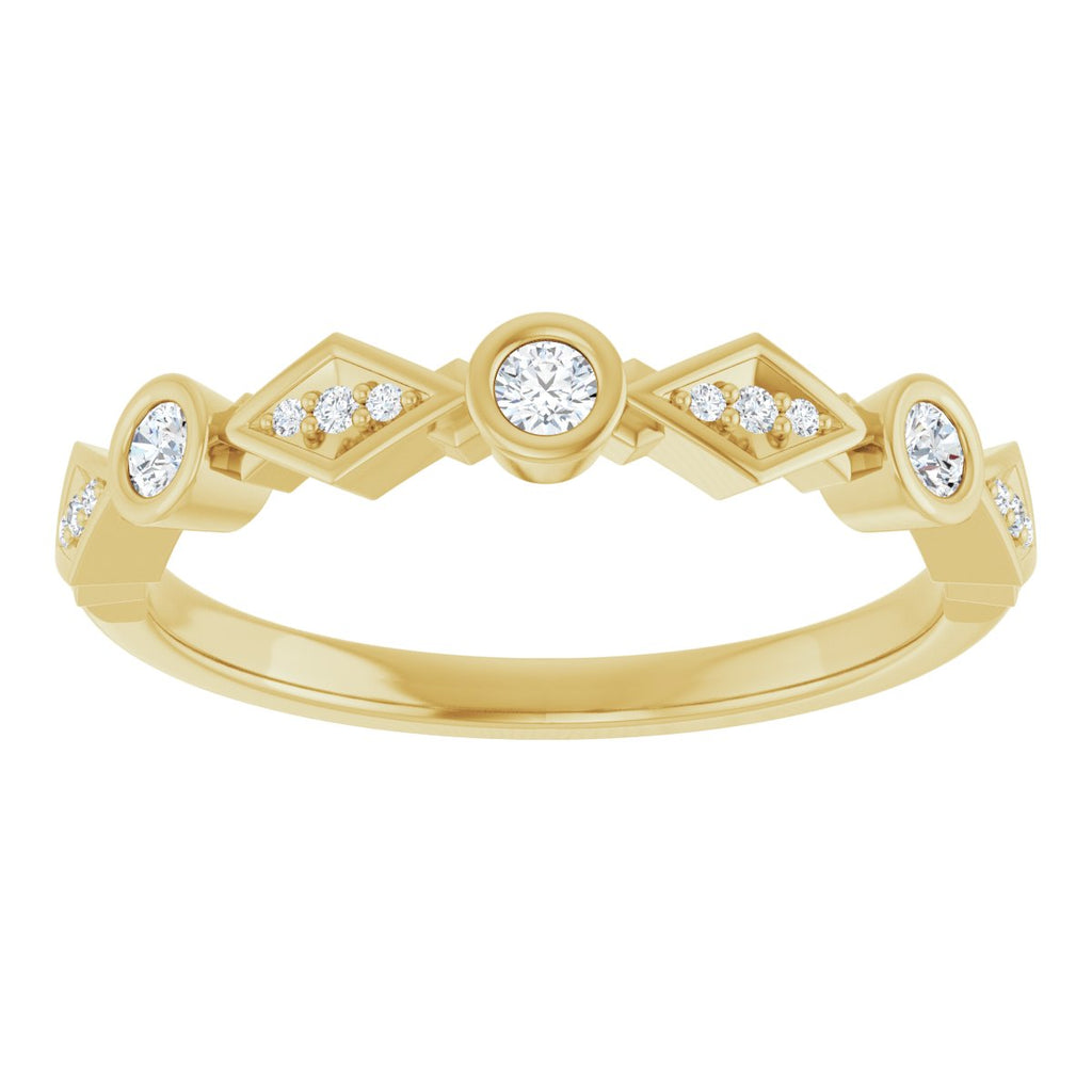 Three-Stone Anniversary Band