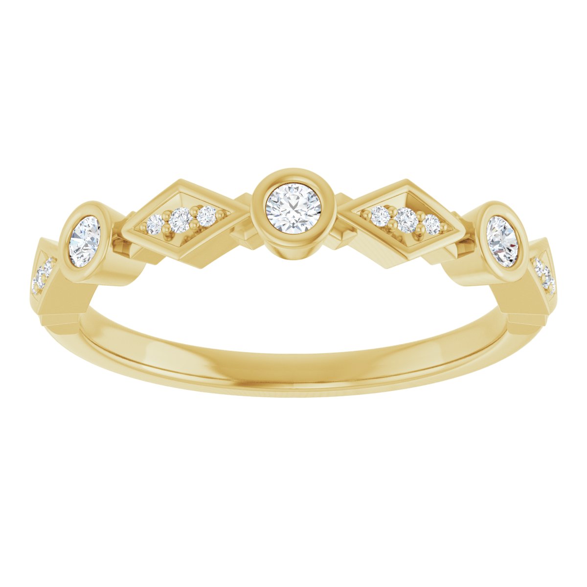 Three-Stone Anniversary Band